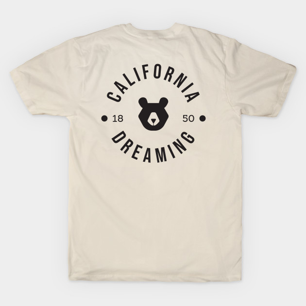 California Dreaming Minimalist Bear by CloudWalkerDesigns